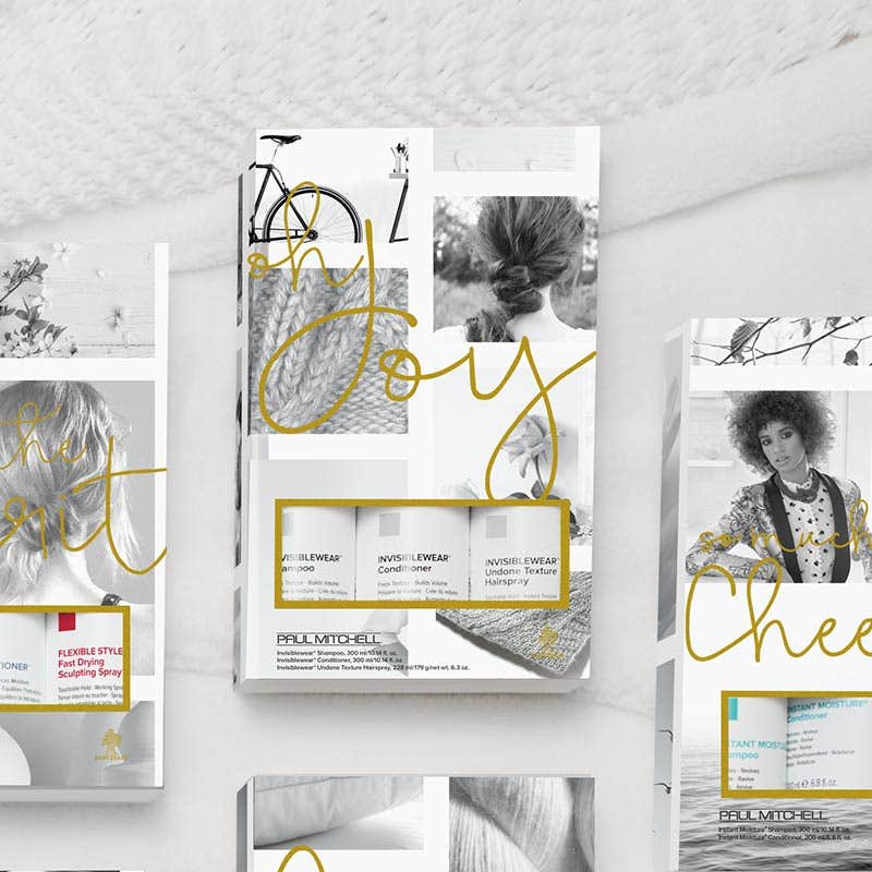 image of of the paul mitchell Invisiblewear holiday gift set