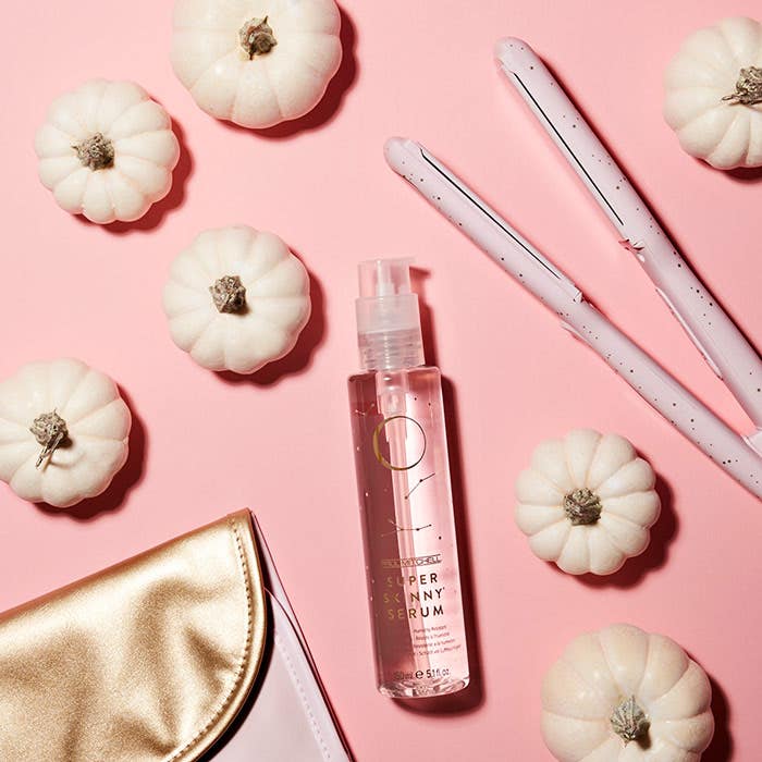 flatlay image of the stargazer collection with pumpkins
