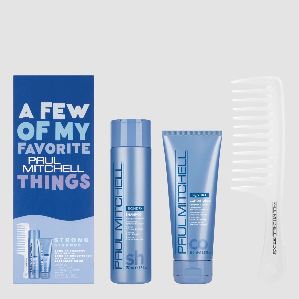 Paul Mitchell Strong Strands Holiday Gift Set, unpacked
