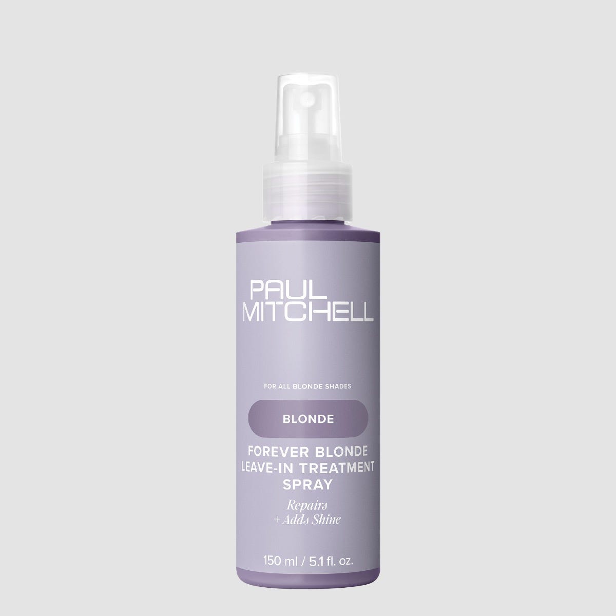 Paul Mitchell Forever Blonde Leave-In Treatment Spray repairs and adds shine to lightened and bleached hair.