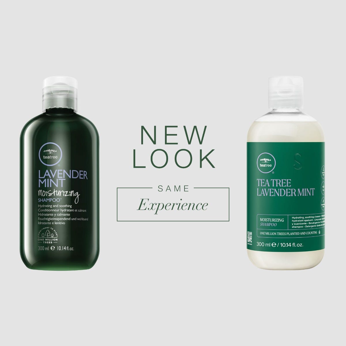 Lavender Mint Moisturizing Shampoo, new look, same experience