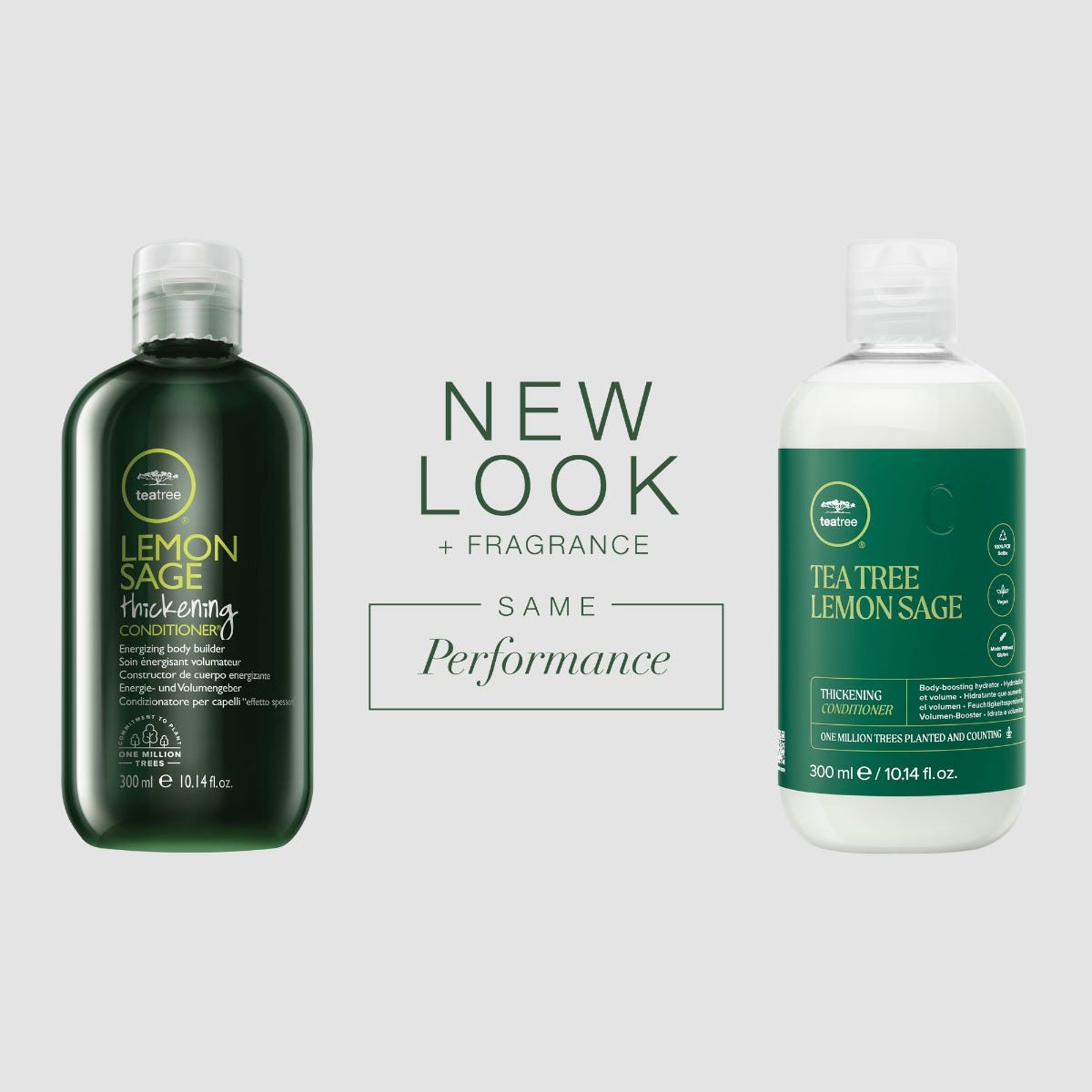 Lemon Sage Thickening Conditioner, new look and fragrance, same performance