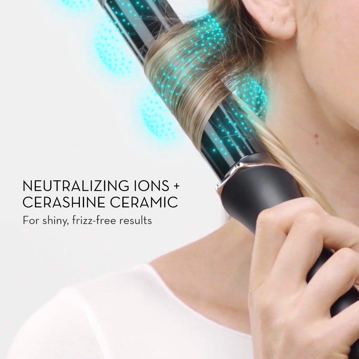 NEUTRALIZING IONS + CERASHINE CERAMIC 
For shiny, frizz-free results

