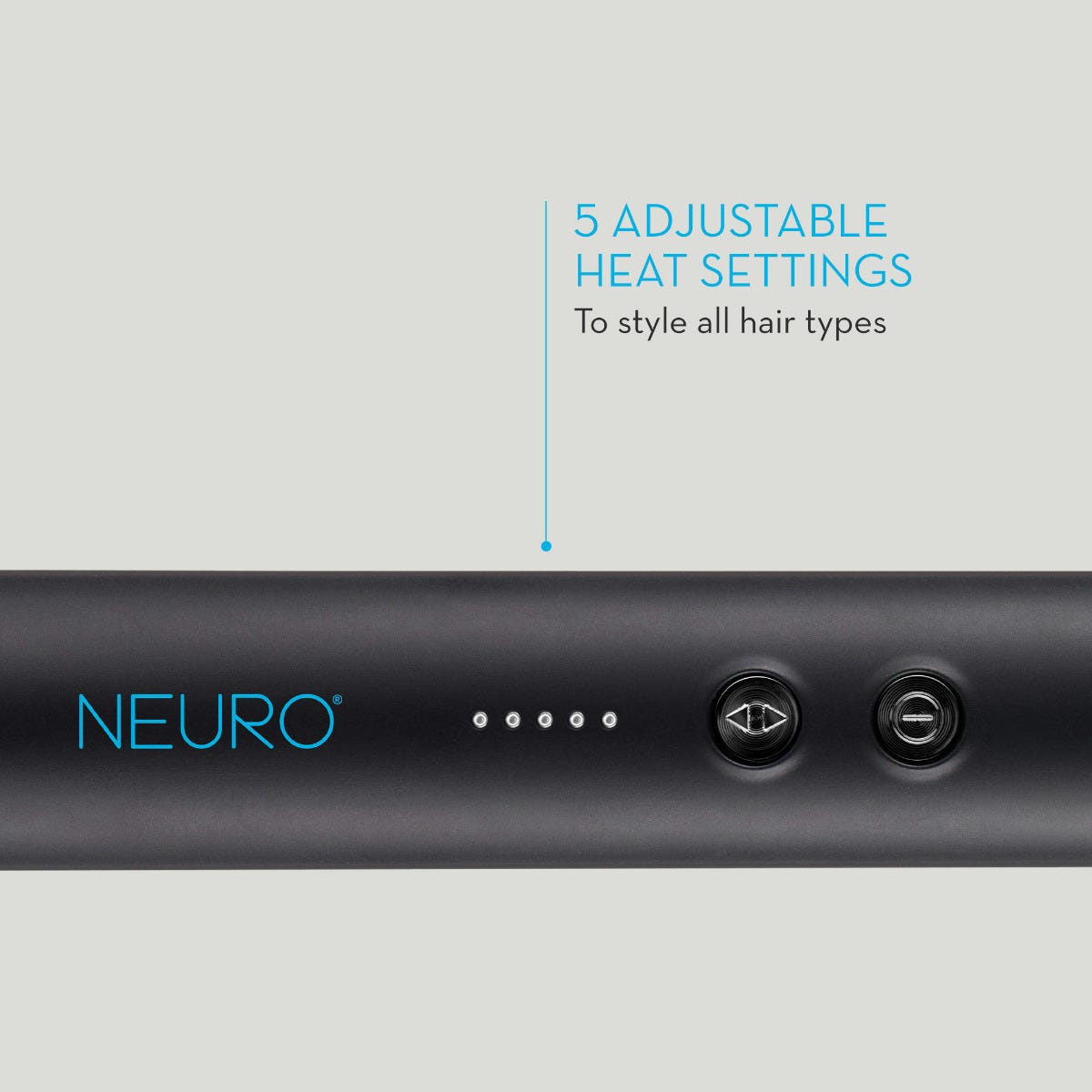 5 Adjustable Heat Settings: To style all hair types