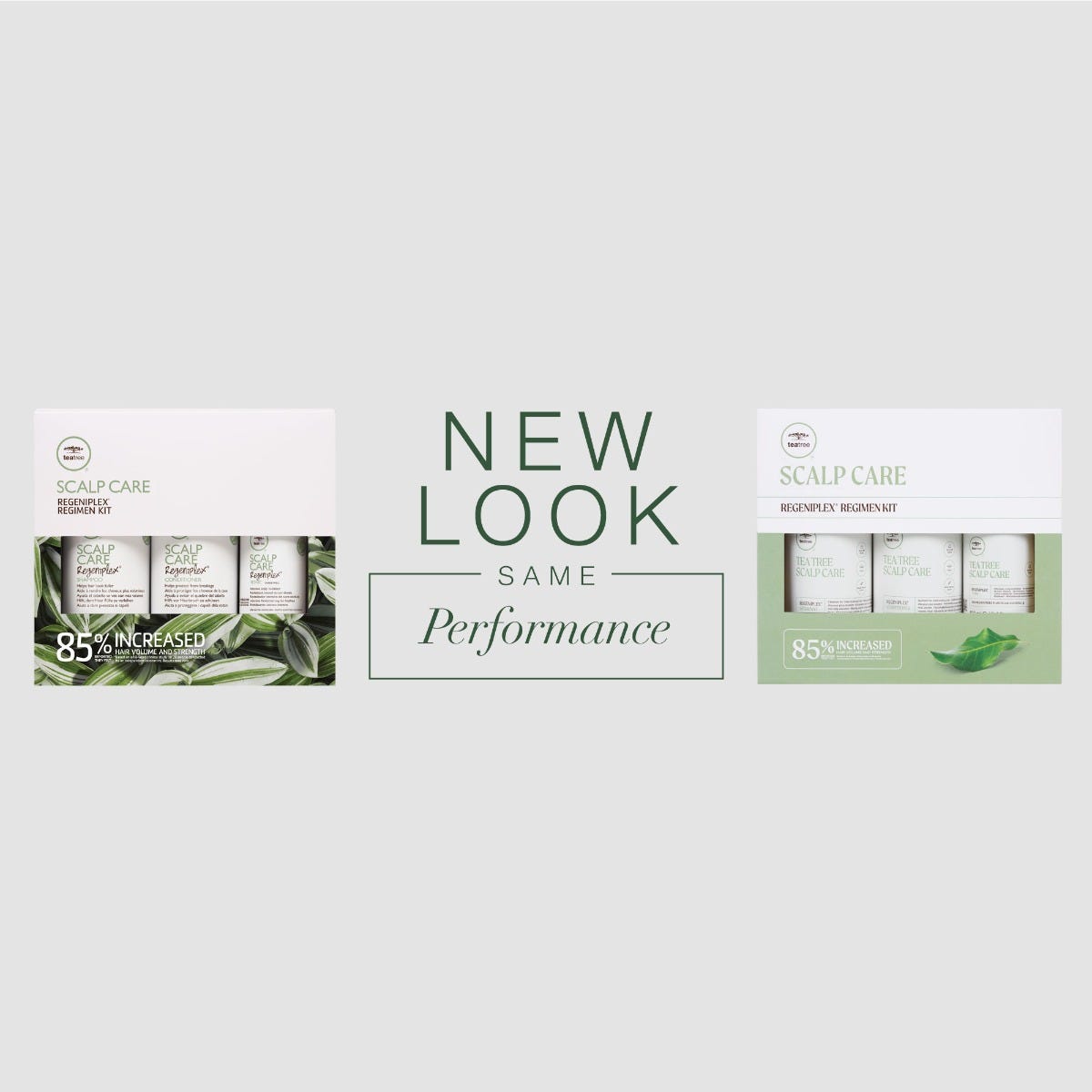 Tea Tree Scalp Care Regeniplex Regimen Kit, new look, same performance