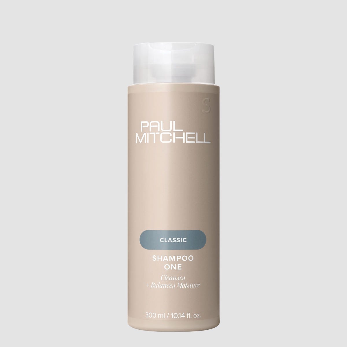 Paul Mitchell Shampoo One cleanses and balances moisture for all hair types.
