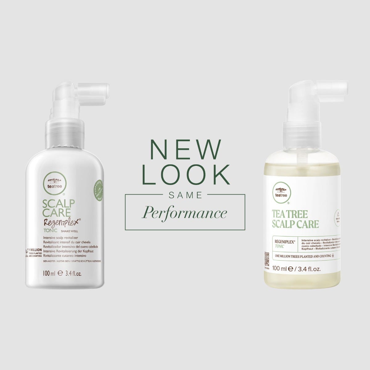 Tea Tree Scalp Care Regeniplex Tonic, new look, same performance