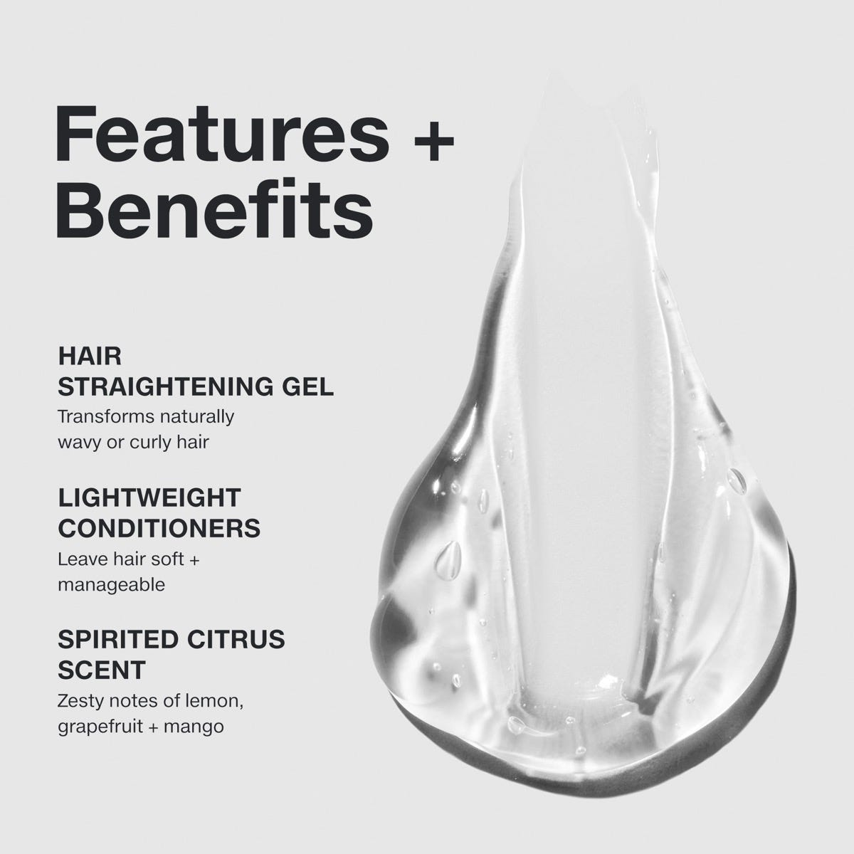 features and benefits infographic of Straight Works