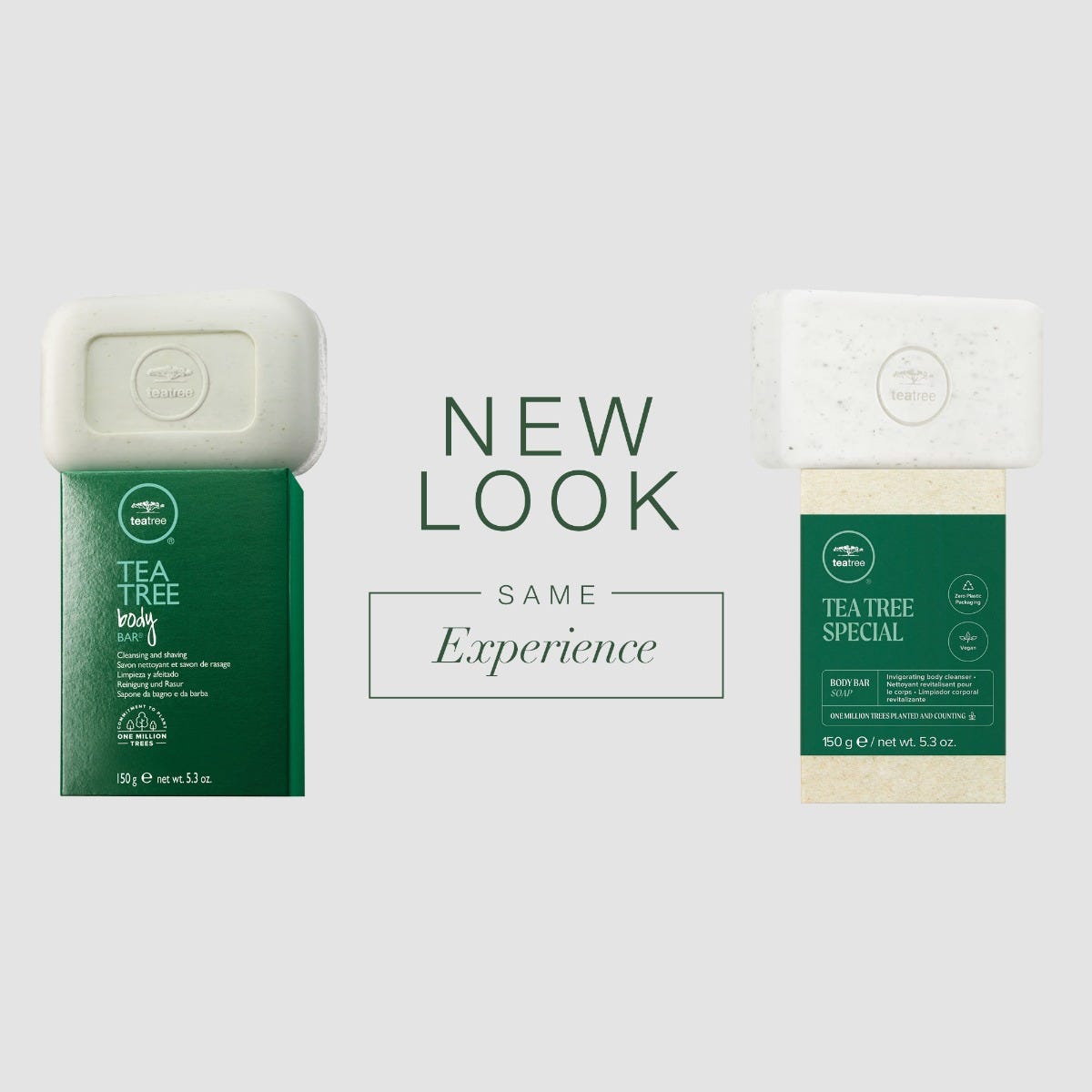 Tea Tree Body Bar, new look, same experience