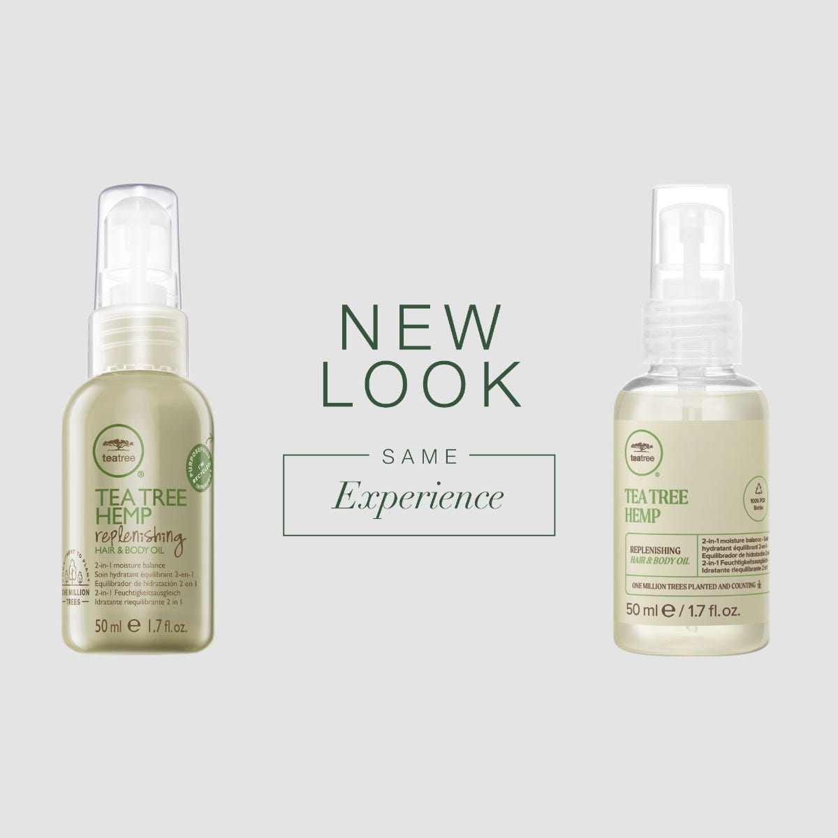 Hemp Replenishing Hair & Body Oil, new look same experience