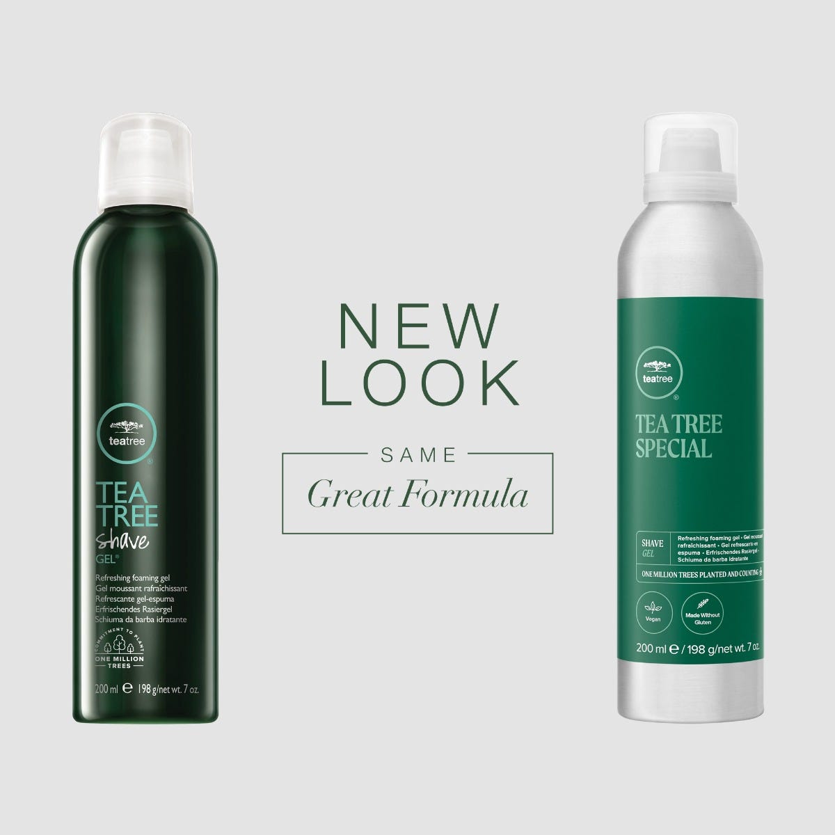 Tea Tree Shave Gel, New Look, Same Great Formula