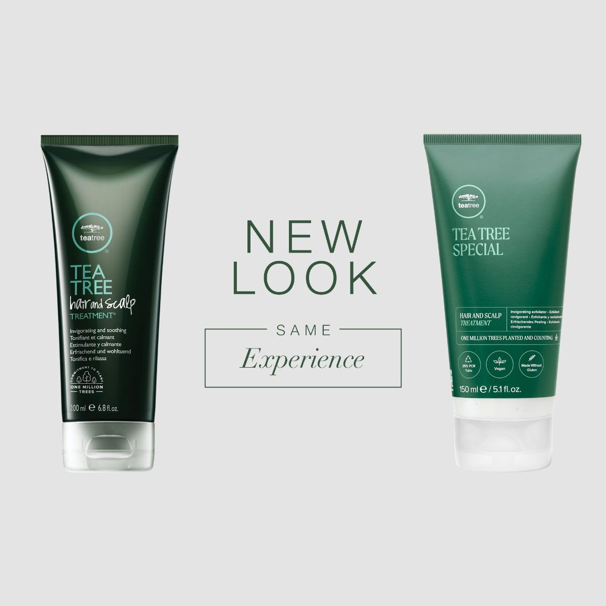 Tea Tree Hair and Scalp Treatment, new look, same experience