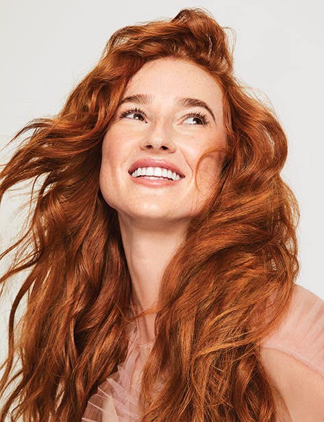 image of a model with beachy waves