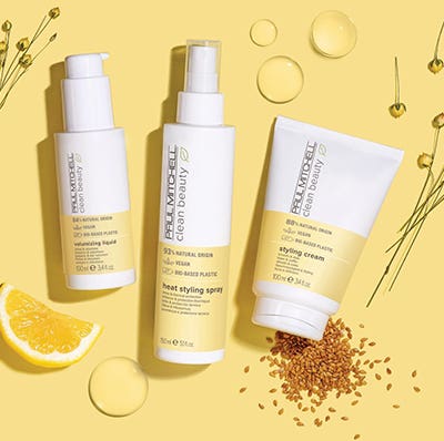 image of all products in the Clean Beauty Style collection