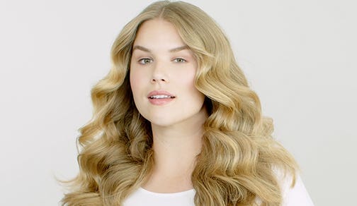 image of model with voluminous waves