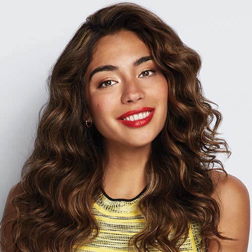 Image of model with permanent hair color